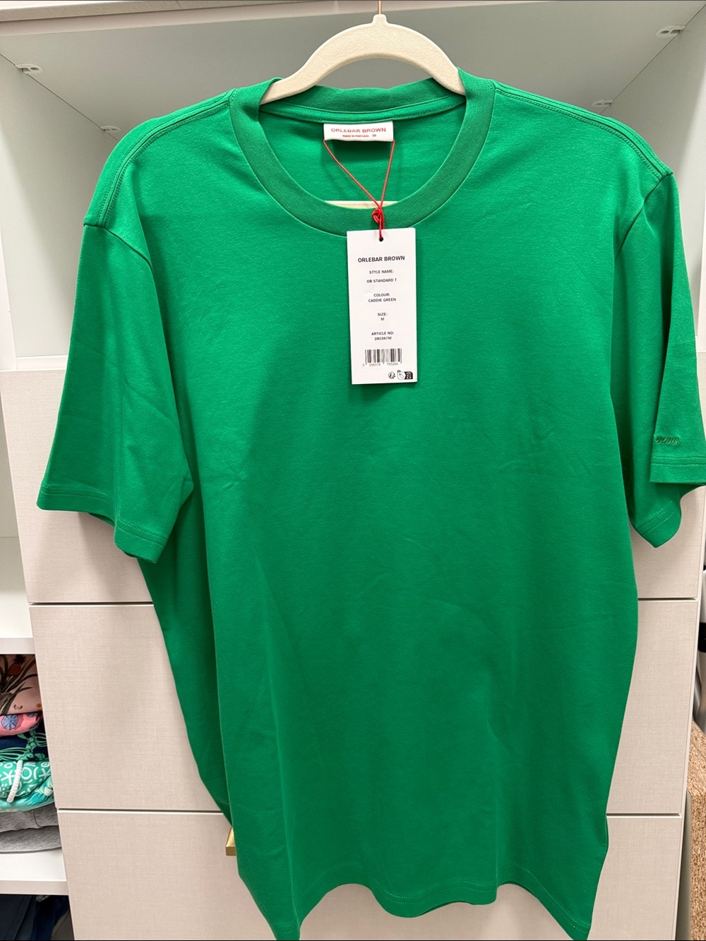 Orlebar Brown Men's Crewneck T-Shirt — Green